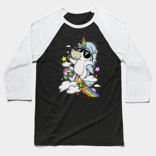 RAINBOW SKATER Baseball T-Shirt